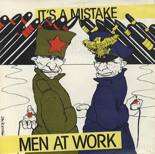 Men At Work It's A Mistake Spanish 7" vinyl single (7 inch record / 45