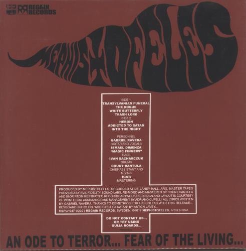 Mephistofeles IM HEROIN vinyl LP album (LP record) UK -FVLPIM878447