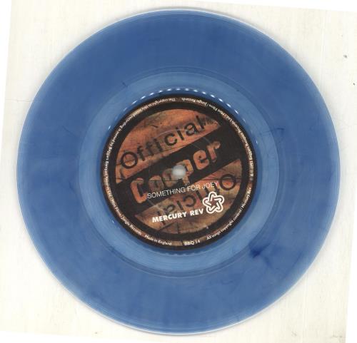 Mercury Rev Something For Joey - Blue Vinyl 7" vinyl single (7 inch record / 45) UK MEV07SO250009
