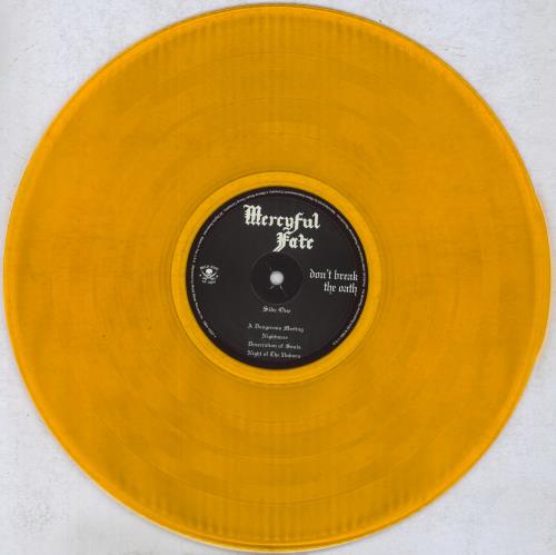 Mercyful Fate Don't Break The Oath - Yellow Vinyl vinyl LP album (LP record) US M-FLPDO837065