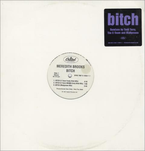 Meredith Brooks Bitch 12" vinyl single (12 inch record / Maxi-single) US MEB12BI98946
