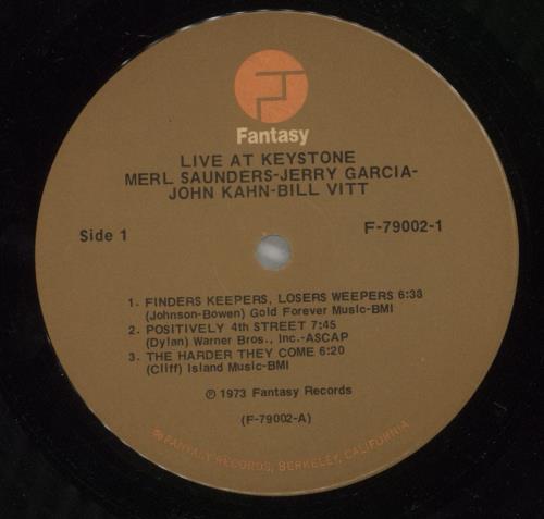 Merl Saunders Live At Keystone 2-LP vinyl record set (Double LP Album) US MRL2LLI314237