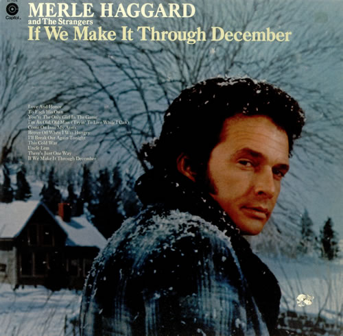 Merle Haggard If We Make It Through December vinyl LP album (LP record) US MBJLPIF449170