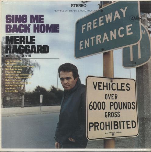 Merle Haggard Sing Me Back Home vinyl LP album (LP record) US MBJLPSI457718