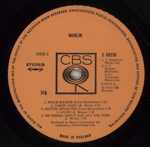 Merlin Merlin vinyl LP album (LP record) UK M3RLPME887245