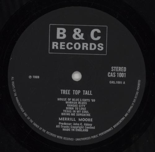 Merrill E Moore Tree Top Tall vinyl LP album (LP record) UK M37LPTR499139