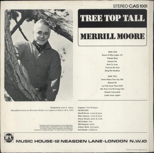 Merrill E Moore Tree Top Tall vinyl LP album (LP record) UK M37LPTR499139