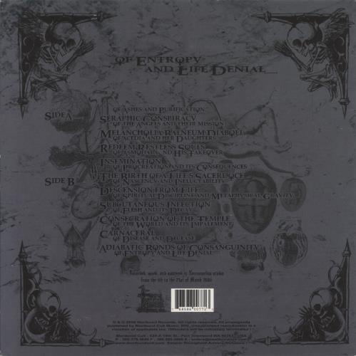 Merrimack Of Entropy And Life Denial - Red With Black Splatter Vinyl vinyl LP album (LP record) US 8G4LPOF867888