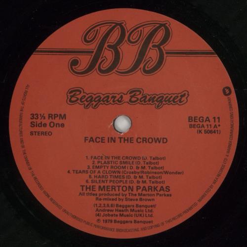 Merton Parkas Face In The Crowd - EX vinyl LP album (LP record) UK MPKLPFA871030