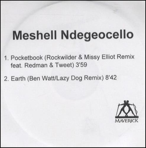 Me'Shell Ndegeocello Pocketbook CD-R acetate UK MSLCRPO269154
