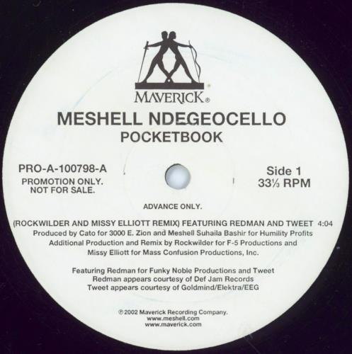 Meshell Ndegeocello Pocketbook 12" vinyl single (12 inch record / Maxi-single) US 5V612PO807992