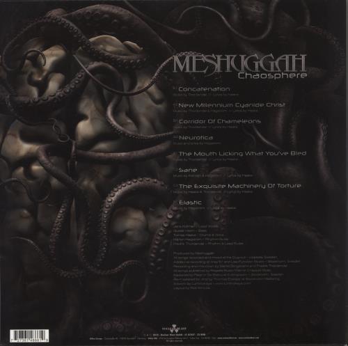 Meshuggah Chaosphere vinyl LP album (LP record) UK QLXLPCH867880