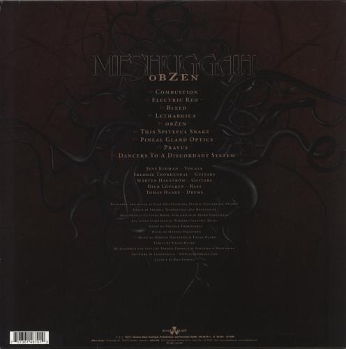 Meshuggah Obzen vinyl LP album (LP record) UK QLXLPOB867832