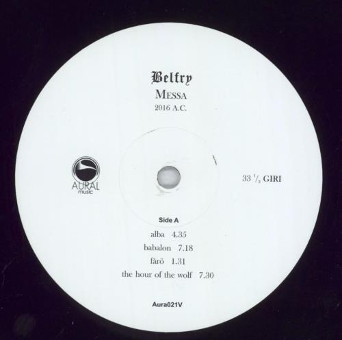 Messa Belfry 2-LP vinyl record set (Double LP Album) Italian 2G82LBE826156