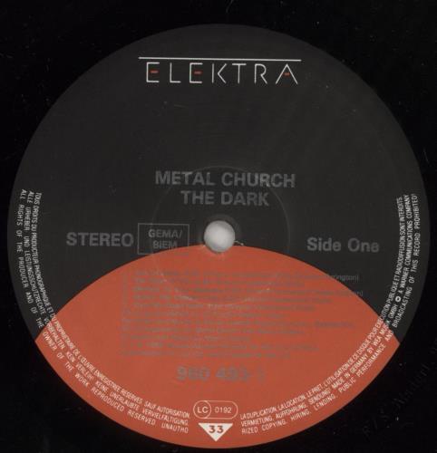 Metal Church The Dark vinyl LP album (LP record) US MT9LPTH617165