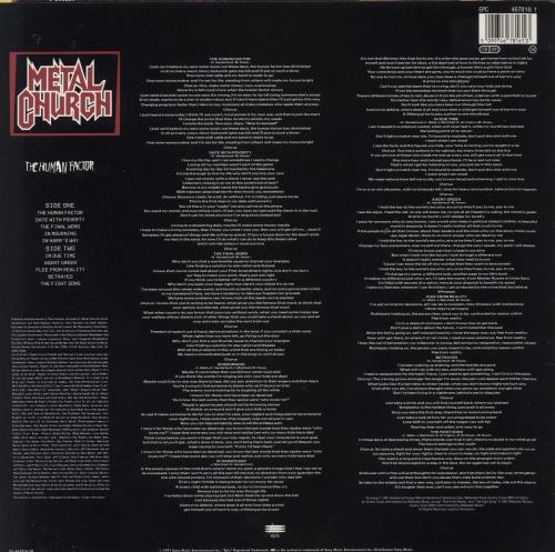 Metal Church The Human Factor vinyl LP album (LP record) Dutch MT9LPTH830998