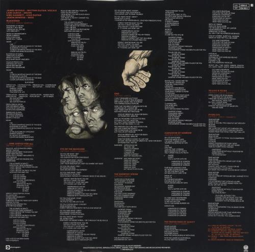 Metallica ...And Justice For All + Inners - EX 2-LP vinyl record set (Double LP Album) UK MET2LAN566009