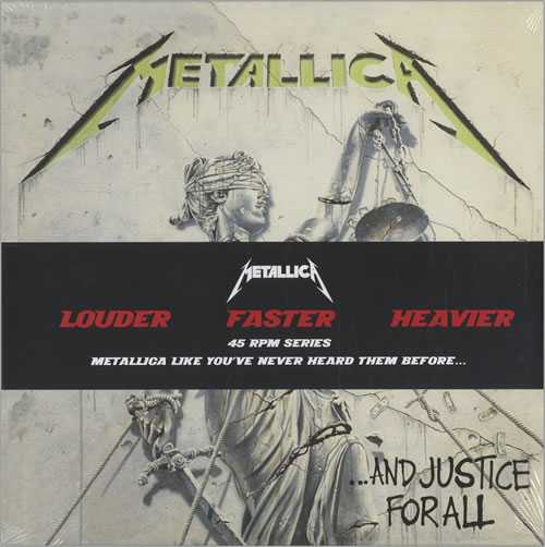 Metallica ...And Justice For All 4-LP vinyl album record set UK MET4LAN695200