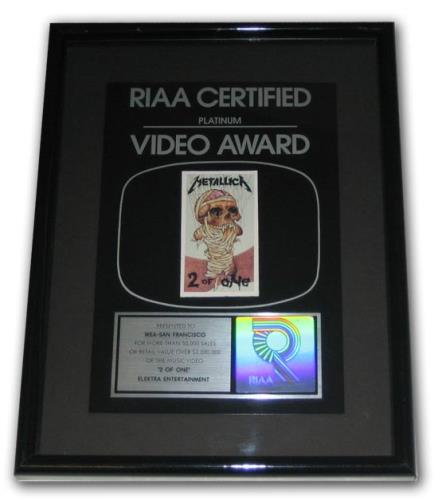 Metallica 2 Of One award disc US METAWOF158422