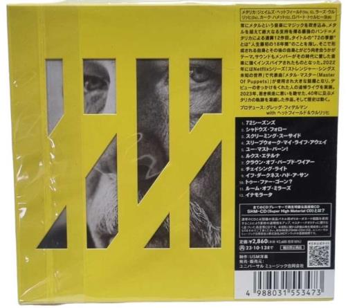 Metallica 72 Seasons + Folder SHM CD Japanese METHMSE811691