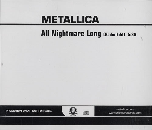 Metallica All Nightmare Long CD single (CD5 / 5") US METC5AL476151