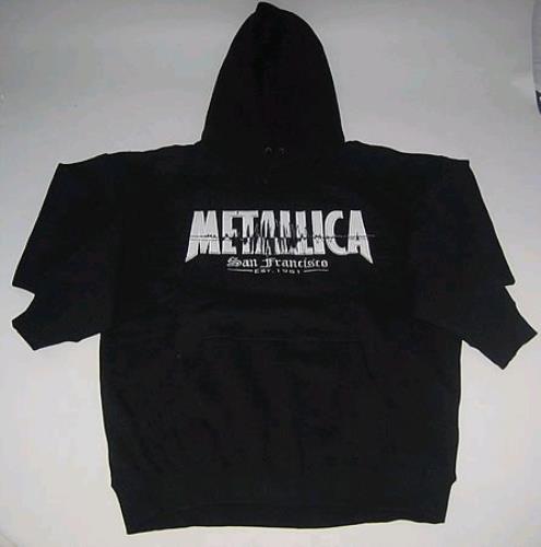 Metallica Applique Hooded Sweatshirt - Medium clothing UK METMCAP366957
