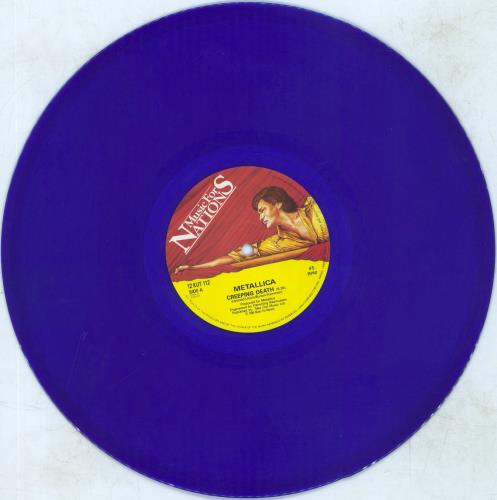 Metallica Creeping Death - Blue Vinyl 12" vinyl single (12 inch record / Maxi-single) UK MET12CR00989