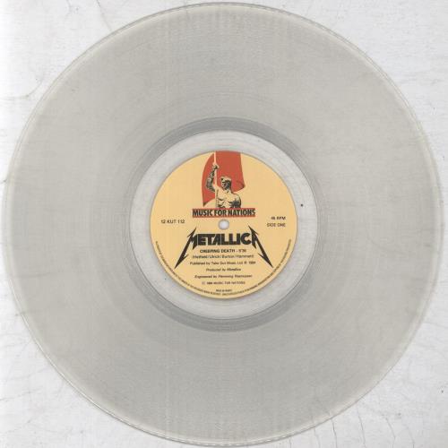 Metallica Creeping Death - Clear Vinyl 12" vinyl single (12 inch record / Maxi-single) UK MET12CR596697
