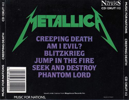 Metallica Creeping Death - French Manufactured CD single (CD5 / 5") UK METC5CR673800