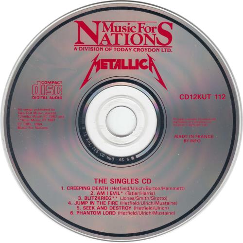 Metallica Creeping Death - French Manufactured CD single (CD5 / 5") UK METC5CR673800