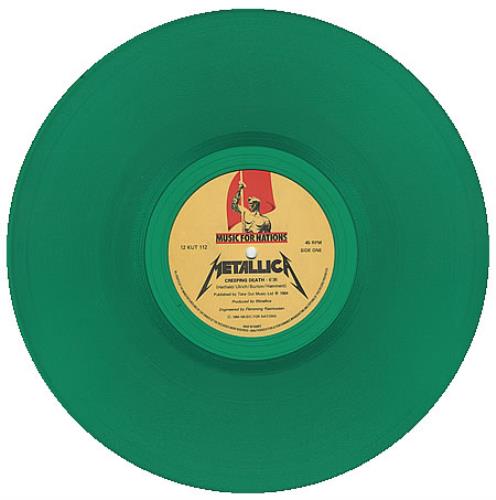 Metallica Creeping Death - Set Of Two Green Vinyl editions 12" vinyl single (12 inch record / Maxi-single) UK MET12CR365792