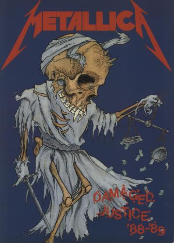 Metallica Damaged Justice Tour '88-'89 tour programme UK METTRDA91311