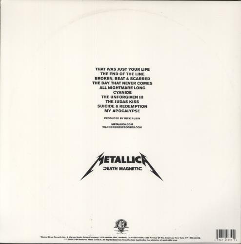 Metallica Death Magnetic - 160 Gram Vinyl - EX 2-LP vinyl record set (Double LP Album) US MET2LDE880326