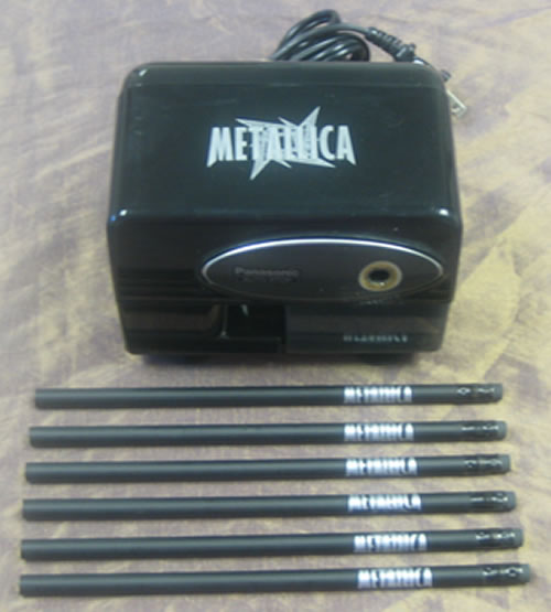 Metallica Electric Pencil Sharpener + Pencils memorabilia US METMMEL346663