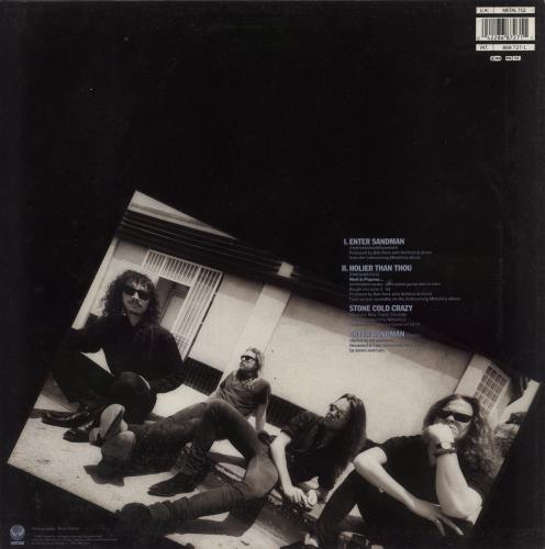 Metallica Enter Sandman - EX 12" vinyl single (12 inch record / Maxi-single) UK MET12EN880476