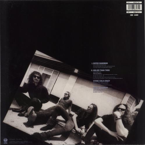 Metallica Enter Sandman 12" vinyl single (12 inch record / Maxi-single) UK MET12EN25783