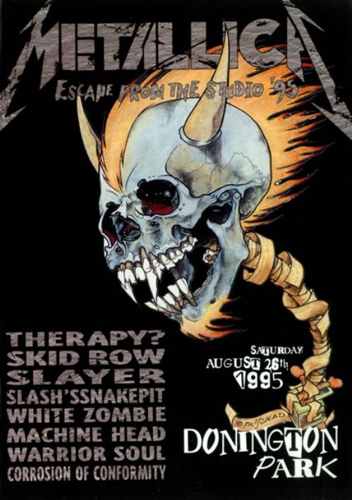 Metallica Escape From The Studio '95 tour programme UK METTRES178632