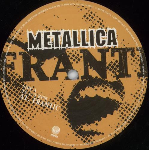 Metallica Frantic 12" vinyl single (12 inch record / Maxi-single) UK MET12FR259308