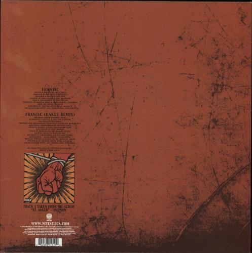 Metallica Frantic 12" vinyl single (12 inch record / Maxi-single) UK MET12FR259308