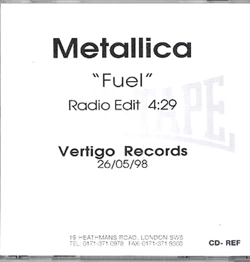 Metallica Fuel CD-R acetate UK METCRFU120475