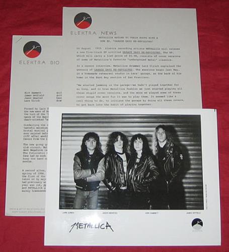 Metallica Garage Days Re-Revisited media press pack US METPPGA363816