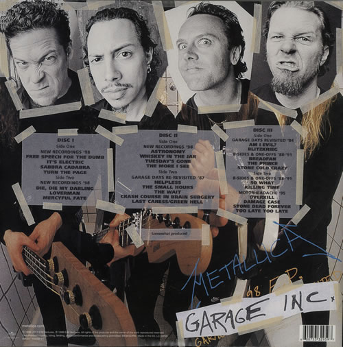 Metallica Garage Inc. - 140gram 3-LP vinyl record set (Triple LP Album) UK MET3LGA533166