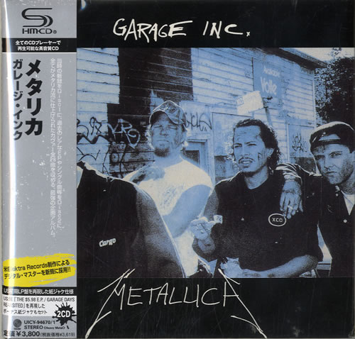 Metallica Garage Inc. SHM CD Japanese METHMGA603937