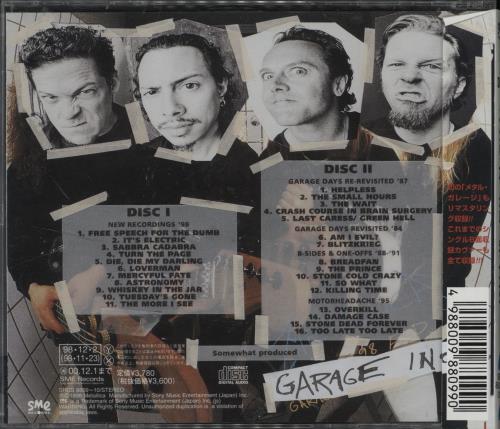 Metallica Garage Inc. 2 CD album set (Double CD) Japanese MET2CGA758833