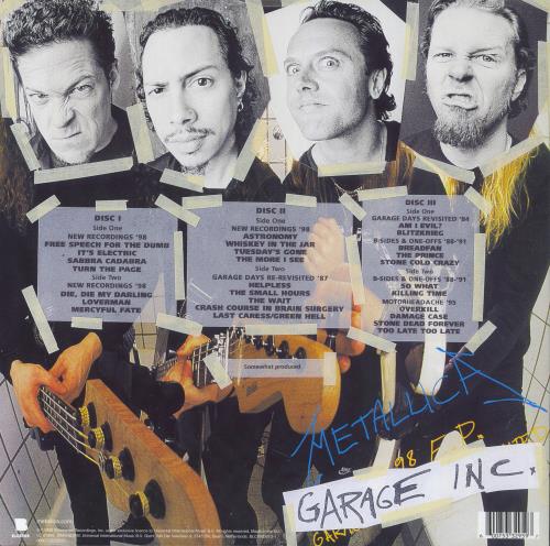 Metallica Garage Inc. 3-LP vinyl record set (Triple LP Album) UK MET3LGA818141