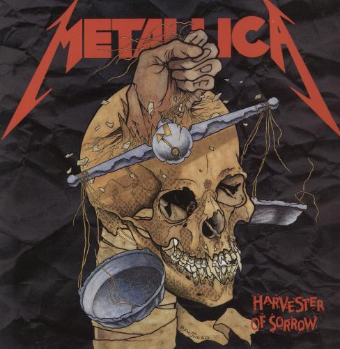 Metallica Harvester Of Sorrow - Skull Label 12" vinyl single (12 inch record / Maxi-single) UK MET12HA140462