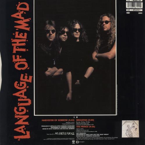 Metallica Harvester Of Sorrow - Skull Label 12" vinyl single (12 inch record / Maxi-single) UK MET12HA140462