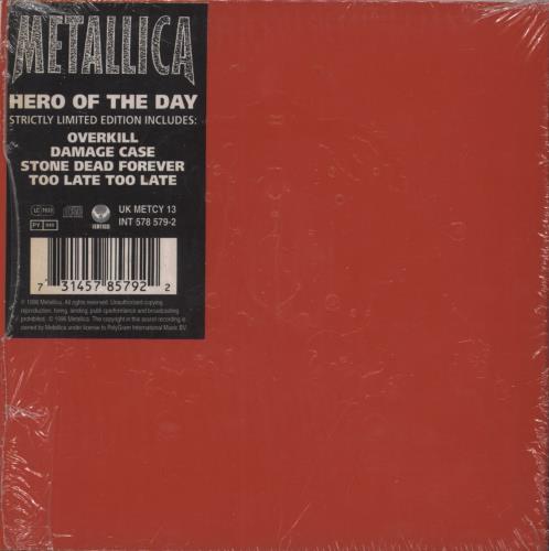 Metallica Hero Of The Day + Poster CD single (CD5 / 5") UK METC5HE599984
