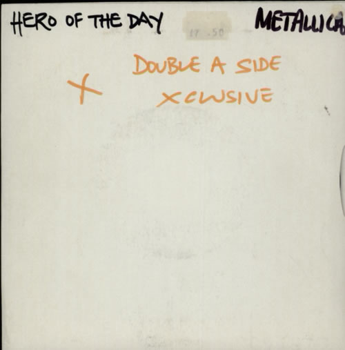 Metallica Hero Of The Day 7" vinyl single (7 inch record / 45) UK MET07HE183446