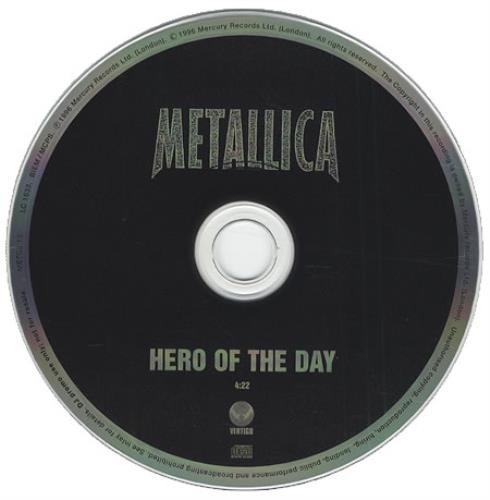 Metallica Hero Of The Day CD single (CD5 / 5") UK METC5HE72794